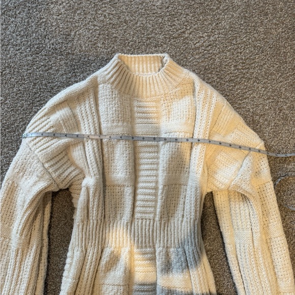 Lulu's Cream Knit Mini Dress - Picture 6 of 7